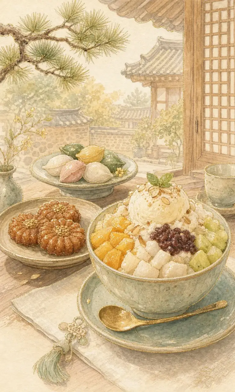 韩国独立国家水彩金箔封面